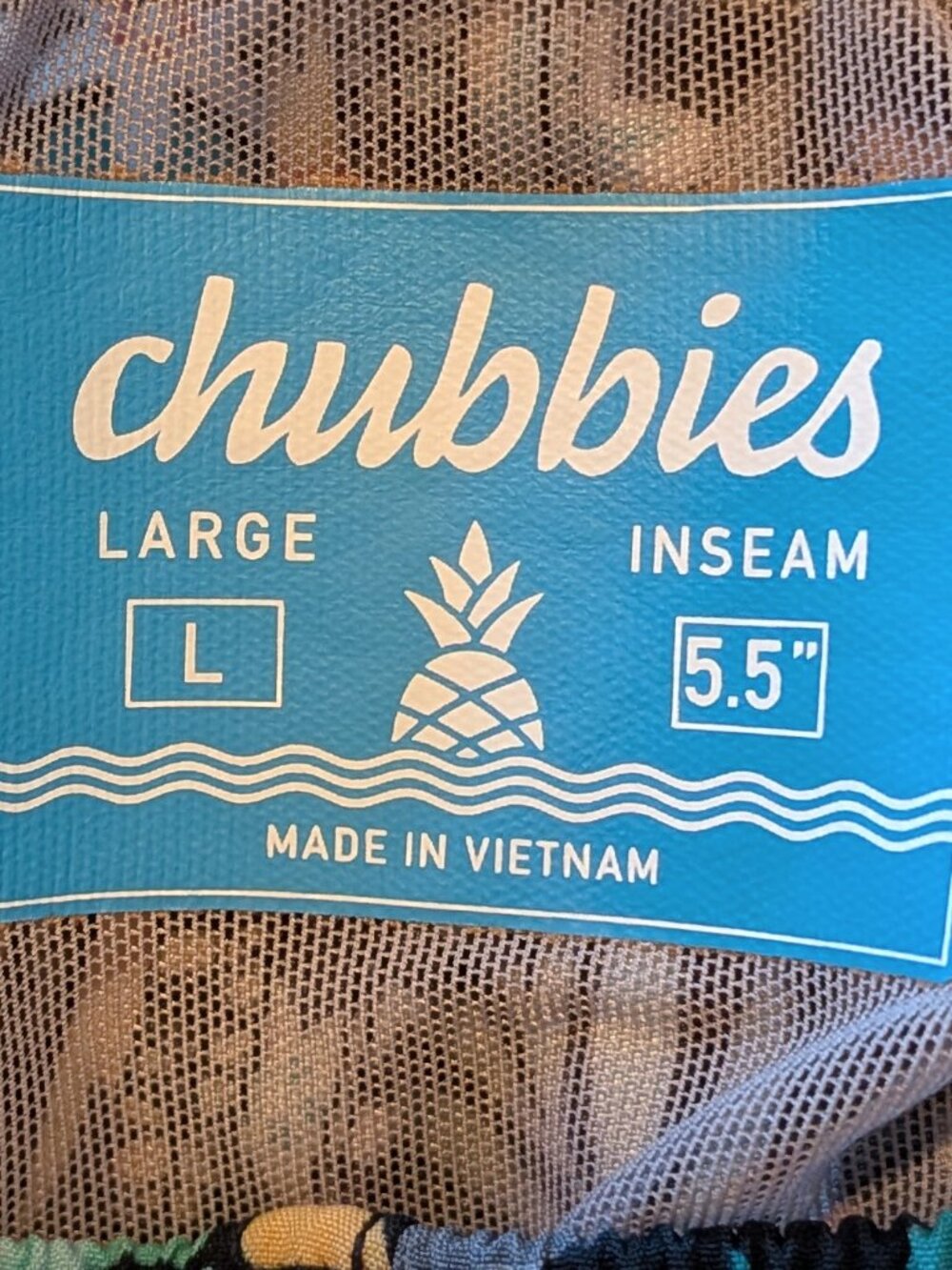 Chubbies The Bloomerangs Swim Trunks Large Black Floral - Picture 4 of 6